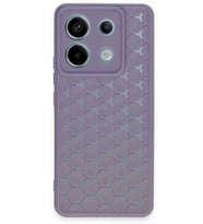 Redmi Note 13 Pro 5G Kılıf Petek Silikon Kapak - Lila