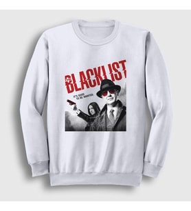 Presmono Unisex Beyaz Wanted The Blacklist Sweatshirt 184227tt