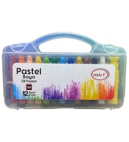 MİART MPB12C OIL PASTEL - PLASTİK ÇANTALI PASTEL BOYA 12 RENK