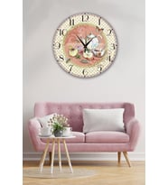 Bilge Retro Tasarımlı Duvar Saati 35 X 35 Cm
