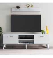 Safir 138 lik L Raflı Tv Ünitesi Beyaz - TVU0401