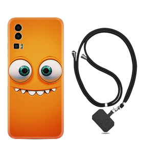 General Mobile Gm 23 Kılıf Silikon Boyun Askılı İpli Desenli Silikon Dişlek 1615