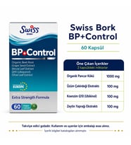 Swiss Bork BP+Control Bitkisel Kompleks ve Koenzim Q10 60 Kapsül