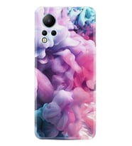 Infınix Note 12 Kılıf Resimli Desenli Baskılı Silikon Pink Cloud 1305