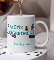 Müzik Öğretmeni Özel Kupaa Bardakk