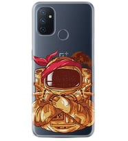 Kılıfland One Plus Nord N10 Kılıf Silikon Resimli Kapak Astronaut Gangsta Stok 262