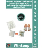#DetoxBandı Ayak Tabanı Yapışkanlı Rahatlatıcı Bitkisel Uyku Destek Detox Bandı Toksin Atıcı 10 Adet