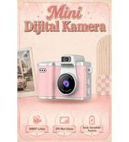 Retro Mini Dijital Fotoğraf Makinesi 1080P HD Selfie Video Vlog Kamerası Ko