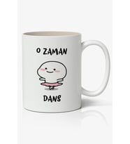 O Zaman Dans Yazılı Baskılı Kupa Bardak Baskılı Kahve Kupa Bardak