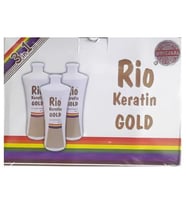 Bio Rio Keratin Gold 700 ml + 700 ml Saç Kremi + 700 ml Şampuan Brezilya Fönü 5 Ay Kalıcı