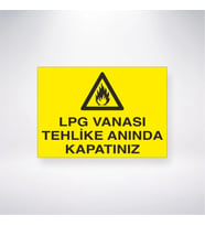 Lpg Vanası Tehlike Anında Kapatınız