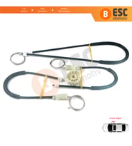 Renault Megane MK2 2002-2009 CC Cabriolet 8201010931 İçin Elektrikli Ön Sağ Cam Kriko Tamir Seti