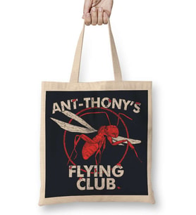 Ant Man Ant Thonys Flyıng Club Bez Çanta Uzun Saplı