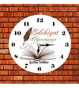 Edebiyat Öğretmeni Kişiye Özel Saat