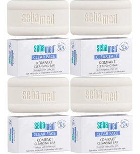Sebamed Clear Face Kompakt Yüz Temizleme  Barı Sabun Sivilceye Yatkın Cilt 100GR (4 Lü Set)