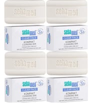 Sebamed Clear Face Kompakt Yüz Temizleme  Barı Sabun Sivilceye Yatkın Cilt 100GR (4 Lü Set)