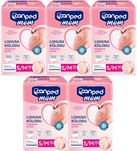 Canped Mom Lohusa Külodu - Külot Bez S - Small - Küçük / M - Medium - Orta 50 Adet (5PK*10)