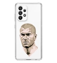 Samsung Galaxy A13 Uyumlu Zinedine Zidane Tasarımlı Şeffaf Telefon Kılıfı