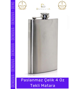 #TermosMatara Şık Dayanıklı Portatif Kaliteli Hediyelik Küçük Matara Soğuk Tutan Paslanmaz Çelik 4 O