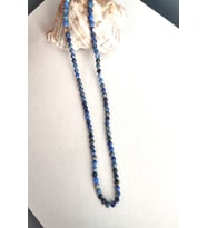 SERTİFİKALI 4 mm Lapis Lazuli Doğaltaş Kolye