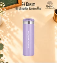 Öğretmenler Günü Hediyesi Kişiye Özel İsim Baskılı 500 Ml Renkli Termos