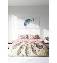 Çift Kişilik ( Lastikli Çarşaflı ) %100 Pamuk Saten Nevresim Takımı Sleep Trap