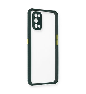 Realme 7 Pro Kılıf Miami Şeffaf Silikon - Koyu Yeşil