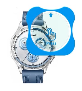 Huawei Watch GT 5 Pro 46mm Kolay Uygulama Aparatlı Cam Ekran Koruyucu 01 (41/42M (Renksiz)