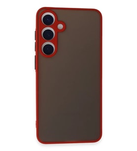 Newface Samsung Galaxy S24 Kılıf Montreal Silikon Kapak - Kırmızı
