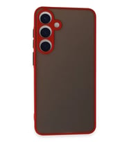 Newface Samsung Galaxy S24 Kılıf Montreal Silikon Kapak - Kırmızı