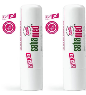 Sebamed Dudak Koruyucu Bakım Kremi Stick 30 SPF 4.8GR (Çatlamış ve Hassas Nemlendiricili) (2 Li Set) (Beyaz)
