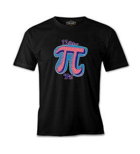 Matematik - Pi I Like Siyah Erkek Tshirt
