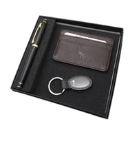 Signator D387 İsme Özel Set - Deri Kartlık + Anahtarlık  + Kalem Seti  İsme Özel Hediyelik Set (Karışık)