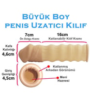 Ucu 7 cm Dolgulu Uzatmalı Prezervatif