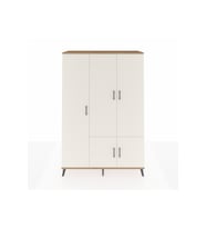 Hyperion Gardrop 7 Raflı 5 Kapaklı Tek Askılı 132x44x195 Çam-Aytaşı