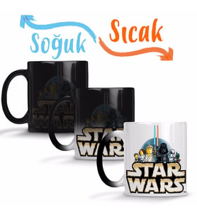 Star Wars 4 Sihirli Kupa Bardak Porselen