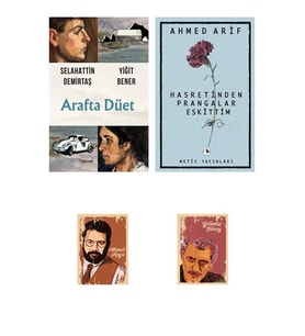 Arafta Düet - Selahattin Demirtaş - Hasretinden Prangalar Eskittim - ( 2 Adet Not Defteri ) (Beyaz)
