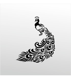 Folyo Sticker Tavuz Kuşu 80cm Uzunluk (Karışık)
