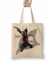 Assassin Creed Black Flag Bez Çanta Uzun Saplı