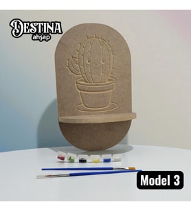 Destina Ahşap Boyanabilir Raf