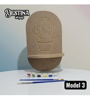 Destina Ahşap Boyanabilir Raf
