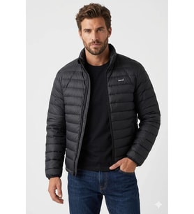 regular fit kuş türü erkek mont 600 FP
