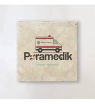 Kişiye Özel Paramedike Hediye Taş Bardak Altlığı