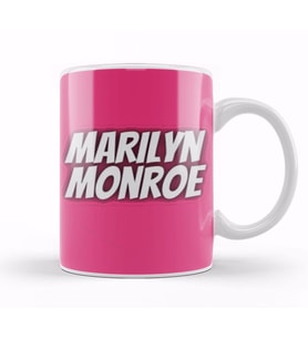 Marilyn Monroe Quotes Art Gift   Vintage Retro Style Kupa Bardak Porselen