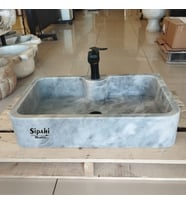 Gri Mermer Dikdörtgen Lavabo
