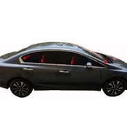Honda Civic Uyumlu 9 Cam Çıtası 8 Parça Krom 2012 Ve Sonrası