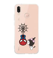Huawei P20 Lite Uyumlu Baskılı Yumuşak Silikon Şeffaf Telefon Kılıfı
