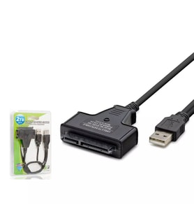 Hadron HDX7516 USB to SATA 2.5 inç HDD/SSD Kablosu Güç Destekli 38cm