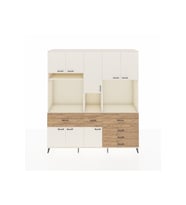Hyperion Dolap 10 Raflı 6 Çekmeceli 8 Kapaklı 220x44x243 Aytaşı-Aytaşı/Çam