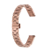 Apple Watch 44/45/46/49mm Kordon Metal İnce Strap Kayış 150 (Rose)